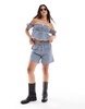 Stradivarius STR gingham print boxer short in blue - part of a set
