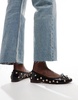 ASOS DESIGN Lullaby studded ballet flat in black