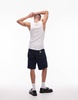 Carhartt WIP simple denim jorts in dark wash blue
