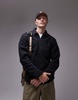 ARKET half zip fleece sweat in blue