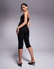 ASOS DESIGN capri pants with side split in black - part of a set