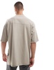 Bershka boxy oversized fit T-shirt in brown