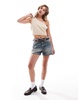 ASOS DESIGN one shoulder utility top in camel
