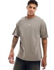 ADPT oversized T-shirt with bee back print in brown