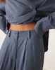 ASOS DESIGN wide leg dad pants in washed blue - part of a set