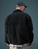 ASOS DESIGN oversized harrington jacket in black wash