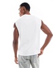 Bershka worker tank top in white
