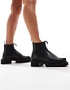 AllSaints Ada leather chelsea boots in black