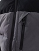 Jack & Jones color block puffer jacket in dark gray & black