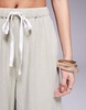 ASOS DESIGN Callie cheesecloth frayed beach pants in washed sage