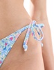 Cotton On cheeky tie side bikini bottoms in floral fraise print