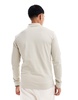 BOSS Orange passerby long sleeve polo shirt in beige