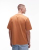 ARKET heavyweight jersey oversized t-shirt in orange