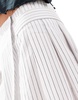 ASOS DESIGN skort in black and white stripe