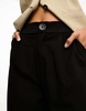 Stradivarius Petite tailored wide leg pants in black