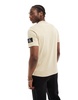 Calvin Klein Jeans badge logo t-shirt in beige