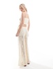 River Island crochet pants in light brown - part of a set