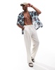 ASOS DESIGN relaxed camp collar shirt with floral retro print