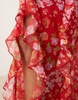 ASOS DESIGN Tall chiffon ruffle maxi skirt in floral print