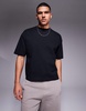 ASOS DESIGN premium heavyweight oversized boxy t-shirt 300gsm in black