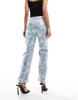 Amy Lynn Lupe pants in sequin embellished denim effect