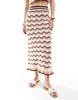 ASOS DESIGN knit skirt in wave stitch - part of a set