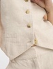 & Other Stories linen mix vest in beige