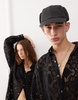 Reclaimed Vintage unisex long sleeve lace shirt in black