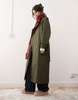 Miss Selfridge belted trench coat in khaki
