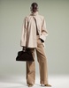 & Other Stories short trench jacket with strap funnel neck detail in beige