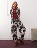 Reclaimed Vintage cow print zip up jacket - part of a set
