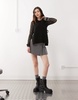 COLLUSION knit high collared neck vest with tie sides