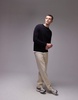 ARKET merino wool sweater with crew neck in dark blue