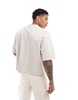 Bershka boxy fit T-shirt in beige