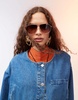 ASOS DESIGN collarless denim jacket in mid blue - part of a set