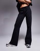 ASOS DESIGN interlock flared sweatpants in black - part of a set