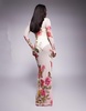 AFRM Rowan high neck mesh maxi dress in falling rose print