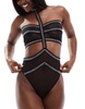 Ann Summers party goer festival diamante bodysuit in black