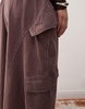 COLLUSION oversized tie pants in peppercorn