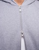 ASOS DESIGN premium heavyweight oversized zip through hoodie 400gsm with fixed hem in gray heather