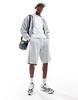 Bershka washed short in light gray - part of a set