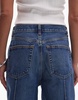 ARKET Coral high rise relaxed leg jeans with pintuck in vintage mid washed blue
