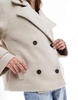 ASOS DESIGN faux wool pea coat in cozy boucle