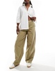 Bershka carpenter pants in light khaki