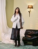ASOS DESIGN oversized cotton shirt with open back detail in white
