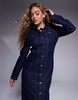 ASOS DESIGN design top collar shirt dress in blue