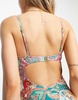 South Beach high leg swimsuit in paisley print