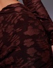 River Island floral devore midi skirt in brown - part of a set