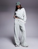 Weekend Collective wide leg sweatpants in washed sage green - part of a set