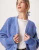 ASOS DESIGN knit V-neck batwing cardigan in blue